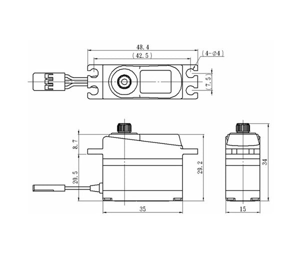 Digital High Speed Mini Coreless Servo – Savox USA