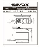 SC1201MG - Hi Torque Coreless Standard Digital Servo .12/347 @ 6v