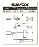 SG1211MG - High Torque High Voltage Metal Case Digital Glider Servo, .15sec / 153.1oz