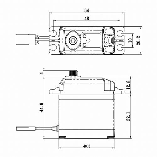 SA1230SGP - Coreless Digital Servo w/Soft Start, 0.16/500 @6v