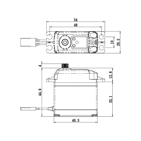 SA1231SGP - Coreless Digital Servo 0.14sec / 444.4oz @ 6V