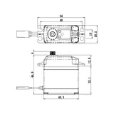 SA1231SGP - Coreless Digital Servo 0.14sec / 444.4oz @ 6V