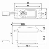 SA1258TGP - Standard Size Coreless Digital Servo with Soft Start, .08/166 @ 6V