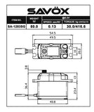 SA1283SGP Coreless Metal Case Digital Servo with Soft Start, 0.13sec / 416oz @ 6V