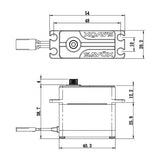 SB2280SGP - High Voltage Brushless Steel Gear Monster Torque Servo with Soft Start, 0.12sec / 833.2oz @ 8.4V