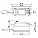 SC1251MGP - Low Profile Digital Servo w/ Soft Start, 0.09sec / 125oz @ 6V