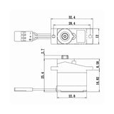 SH0350P - Micro Digital Servo w/Soft Start, 0.16sec / 36oz @ 6V