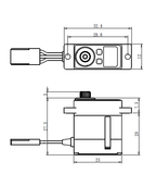 SV1232MG - Micro Digital High Voltage Aluminum Case Servo 0.05sec / 69oz @ 7.4V