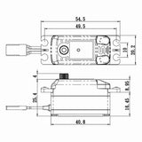 SV1254MGP - High Voltage Coreless Low Profile Digital Servo with Soft Start, 0.085sec / 208.3oz @ 7.4V