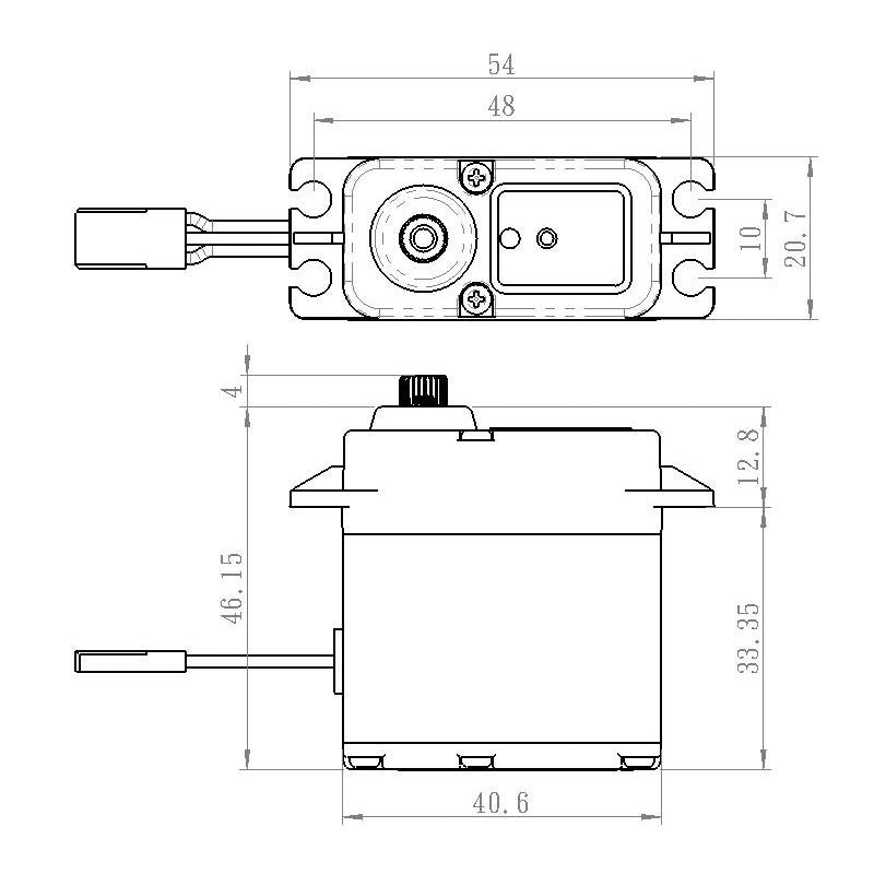 SW1212SGP - Waterproof, High Torque, High Voltage Coreless Digital Servo, 0.14 sec / 638oz @ 7.4V